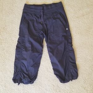 Lululemon Studio Crops in Mid Grey